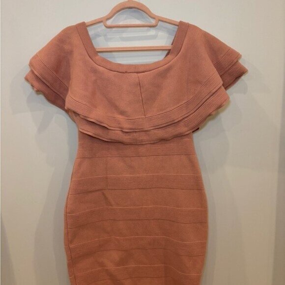 *Endless Rose Tiered Ruffle Off-the-Shoulder Dress – Size S - Picture 3 of 5